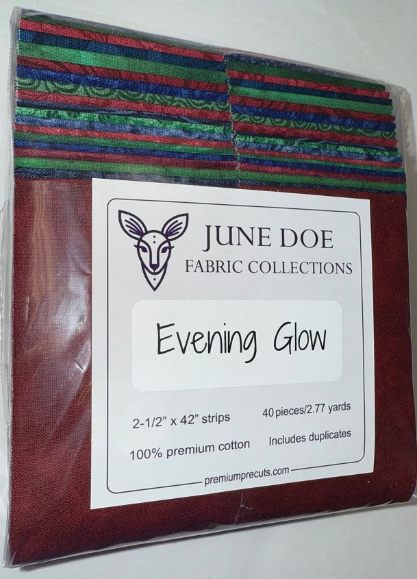 June Doe Fabric Collections - Evening Glow - 40-Strip Pack