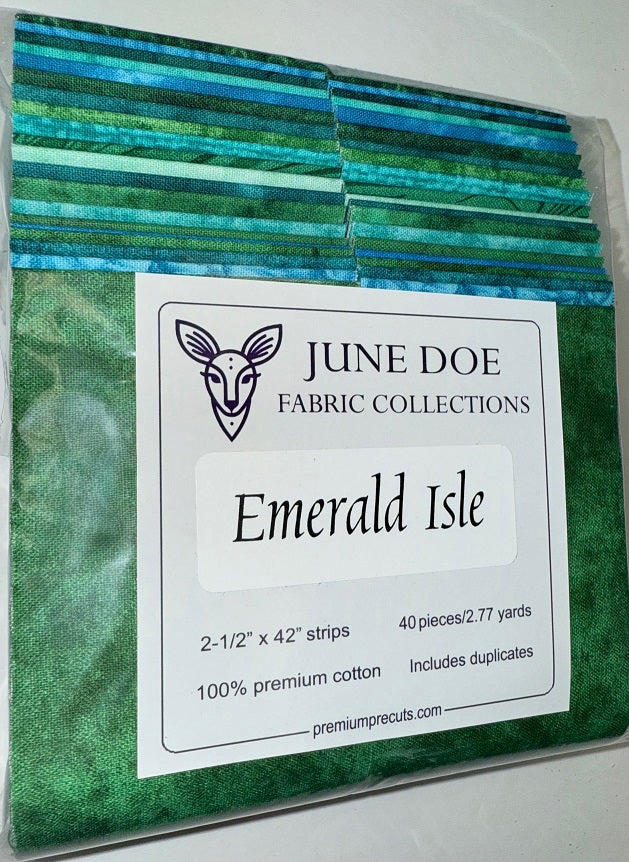 June Doe Fabric Collections - Emerald Isle - 40-Strip Pack