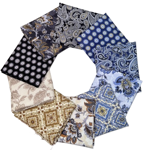 Benartex "The Drawing Room" Half-Yard Bundle - 10 Fabrics, 5 Total Yards
