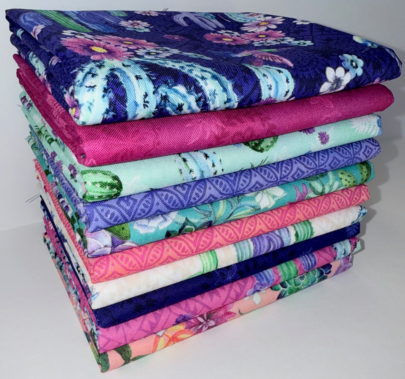 Robert Kaufman "Desert Blooms" Half-Yard Bundle - 10 Fabrics, 5 Total Yards