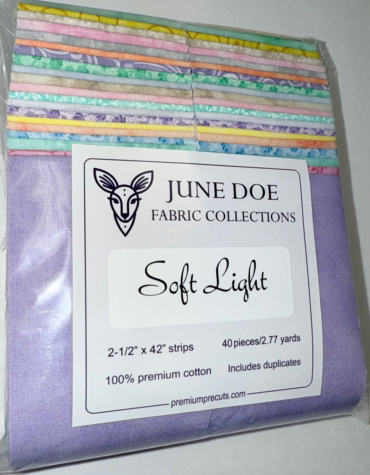 June Doe Fabric Collections - Soft Light - 40-Strip Pack