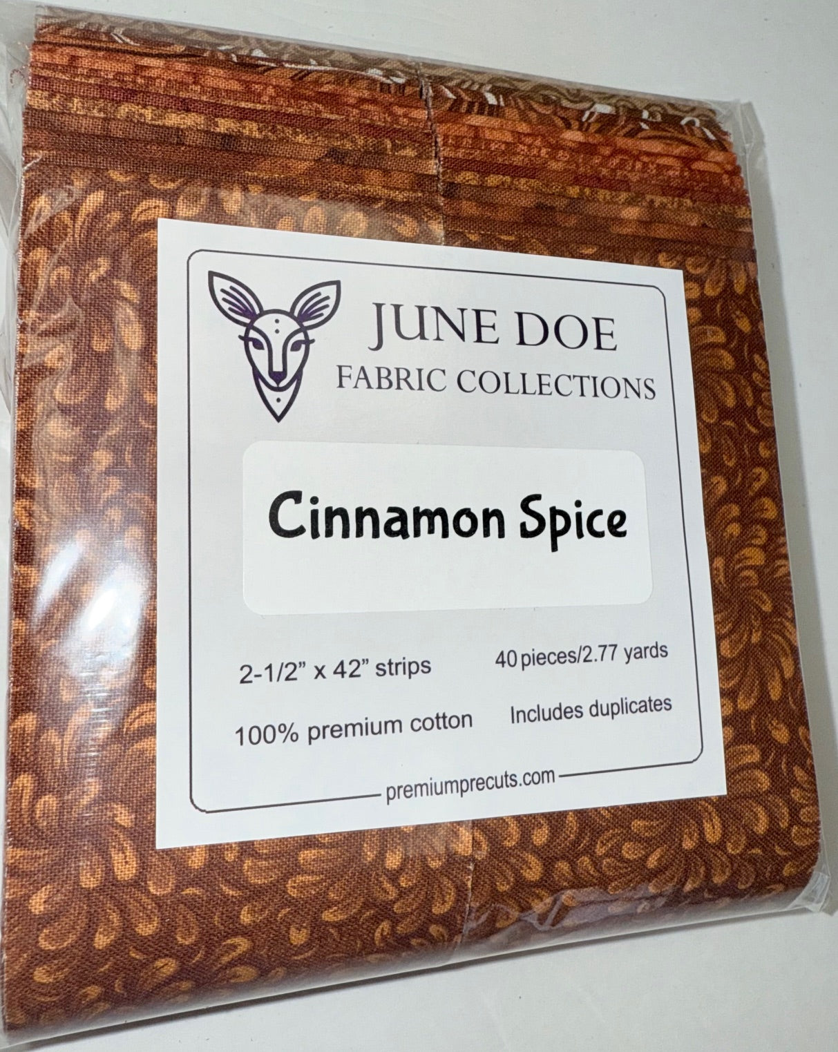 June Doe Fabric Collections - Cinnamon Spice - 40-Strip Pack