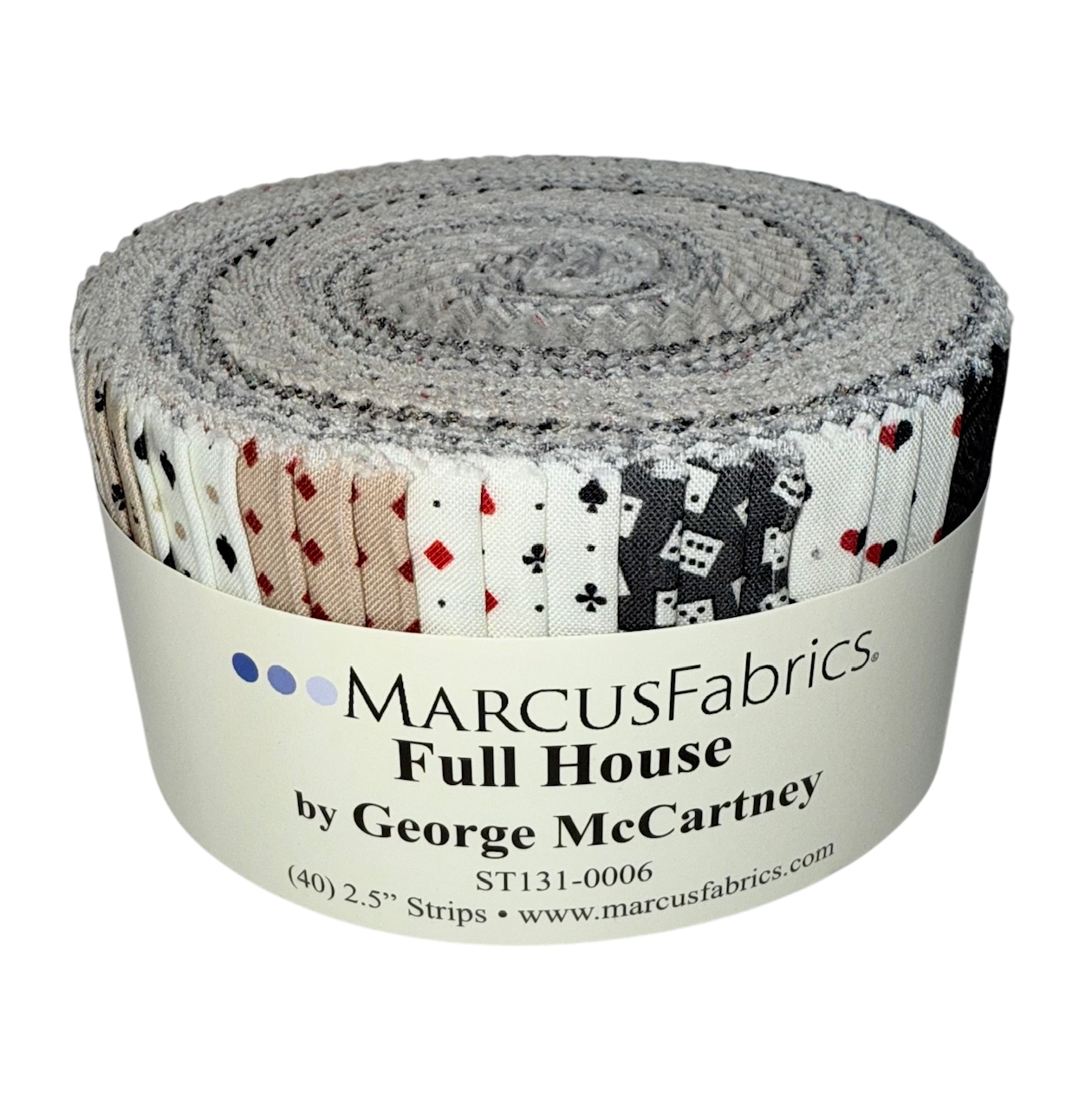 Marcus Fabrics - Full House by George McCartney - 40 2.5" Strips/Jelly Roll