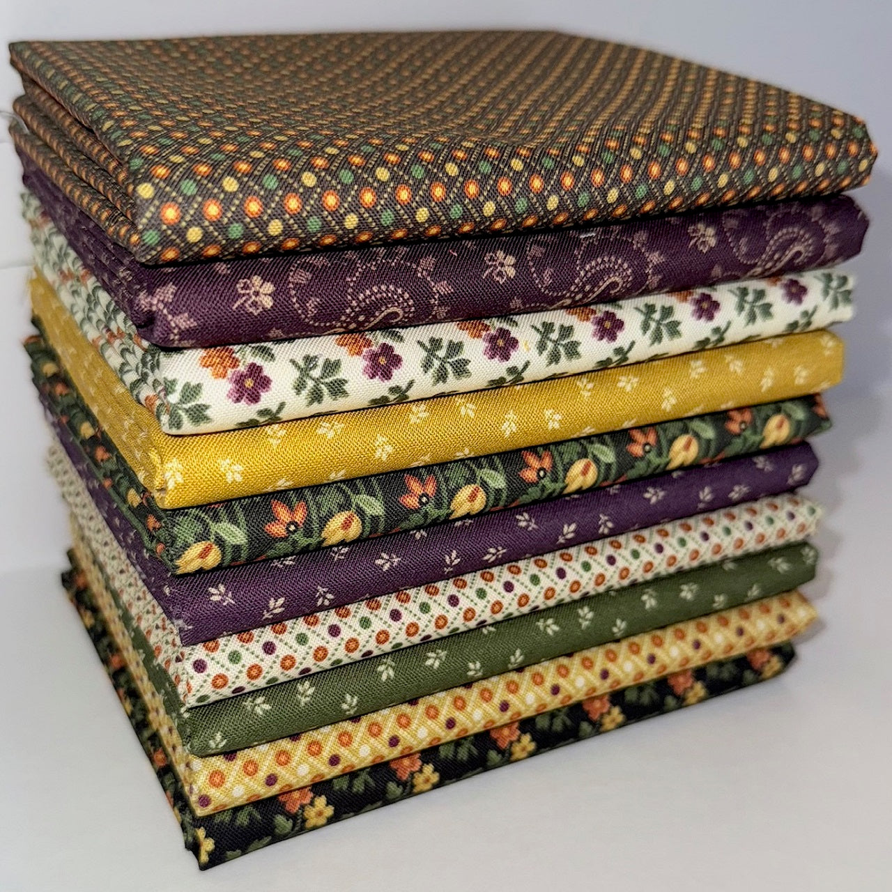 Marcus Fabrics "Autumn Delight" Half-yard Bundle - 10 Fabrics, 5 Total Yards