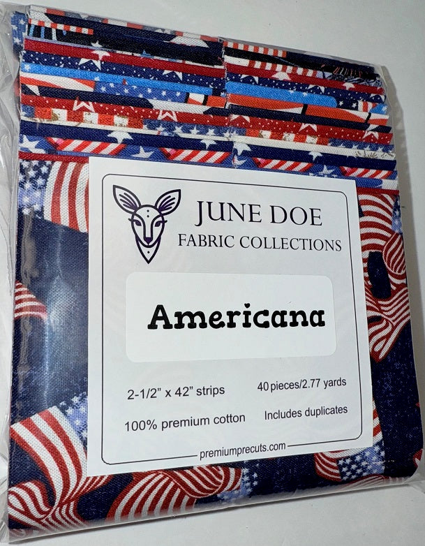 June Doe Fabric Collections - Americana - 40-Strip Pack