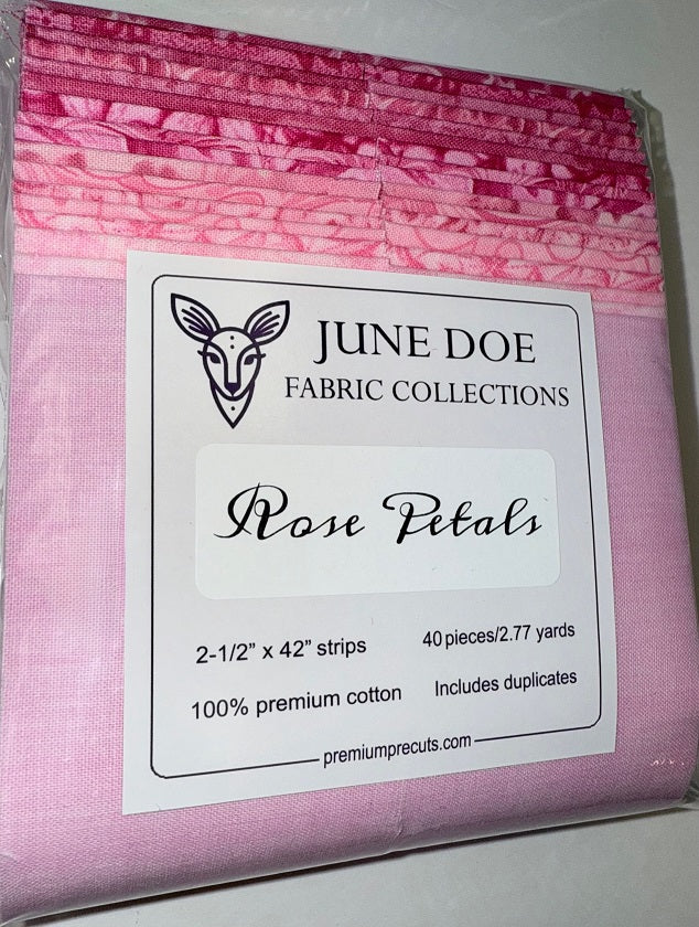 June Doe Fabric Collections - Rose Petals - 40-Strip Pack
