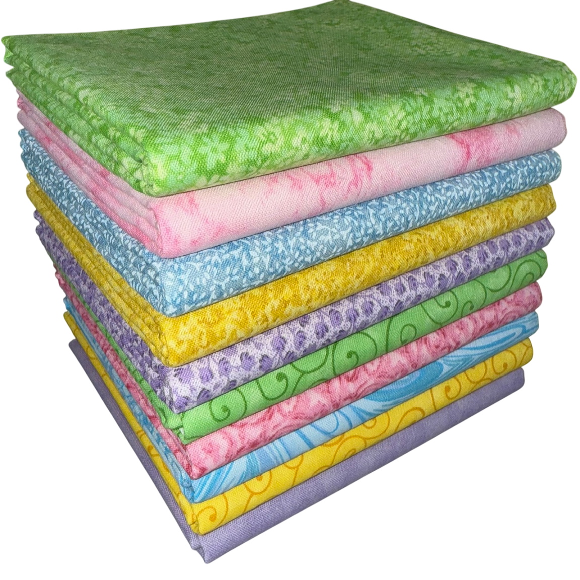 New Pastel Half-yard Bundle - 10 Fabrics, 5 Total Yards