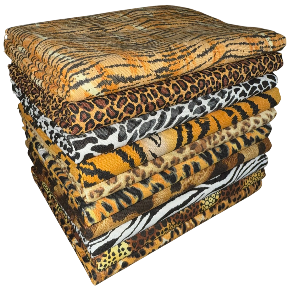 Animal Skin Prints Half-yard Bundle - 10 Fabrics, 5 Total Yards