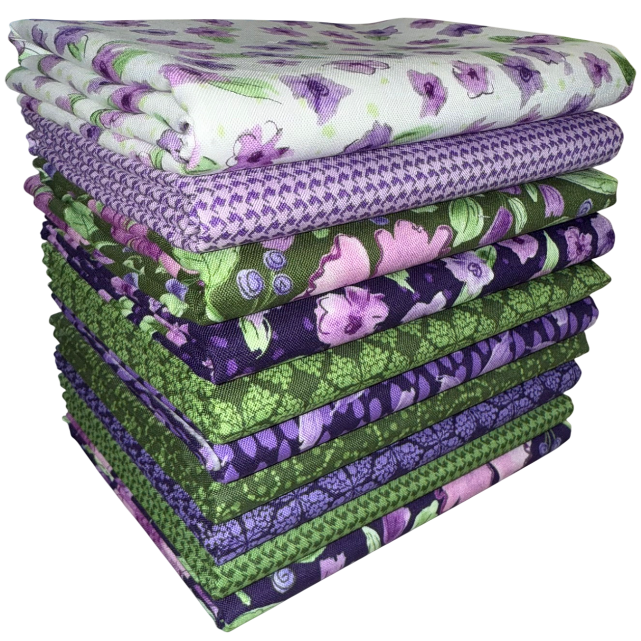 Riley Blake "Plum Petals" Half-yard Bundle - 10 Fabrics, 5 Total Yards