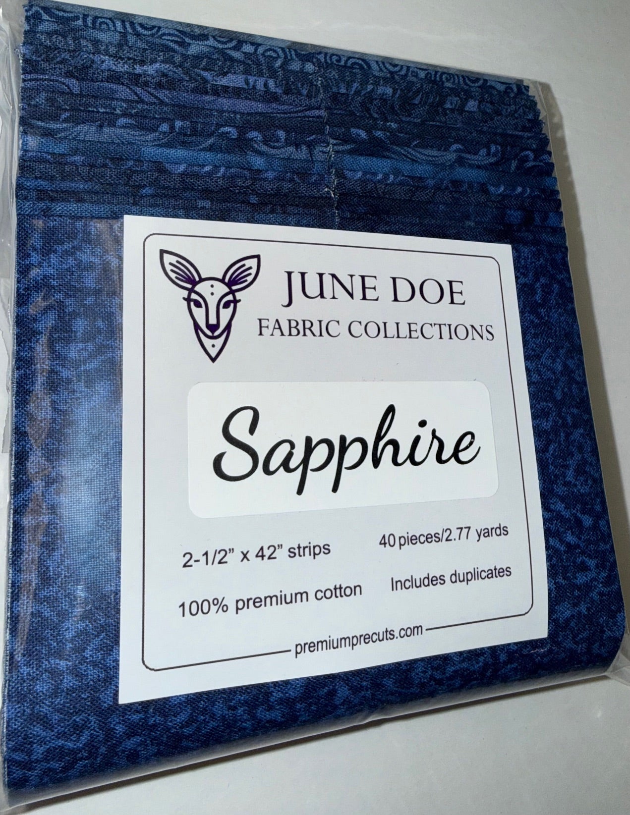 June Doe Fabric Collections - Sapphire - 40-Strip Pack