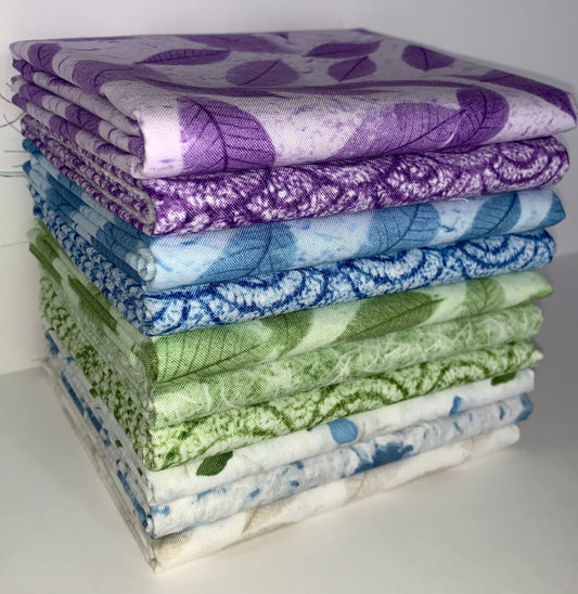 Robert Kaufman "Natural Textures" (Multicolor) Half-Yard Bundle - 10 Fabrics, 5 Total Yards