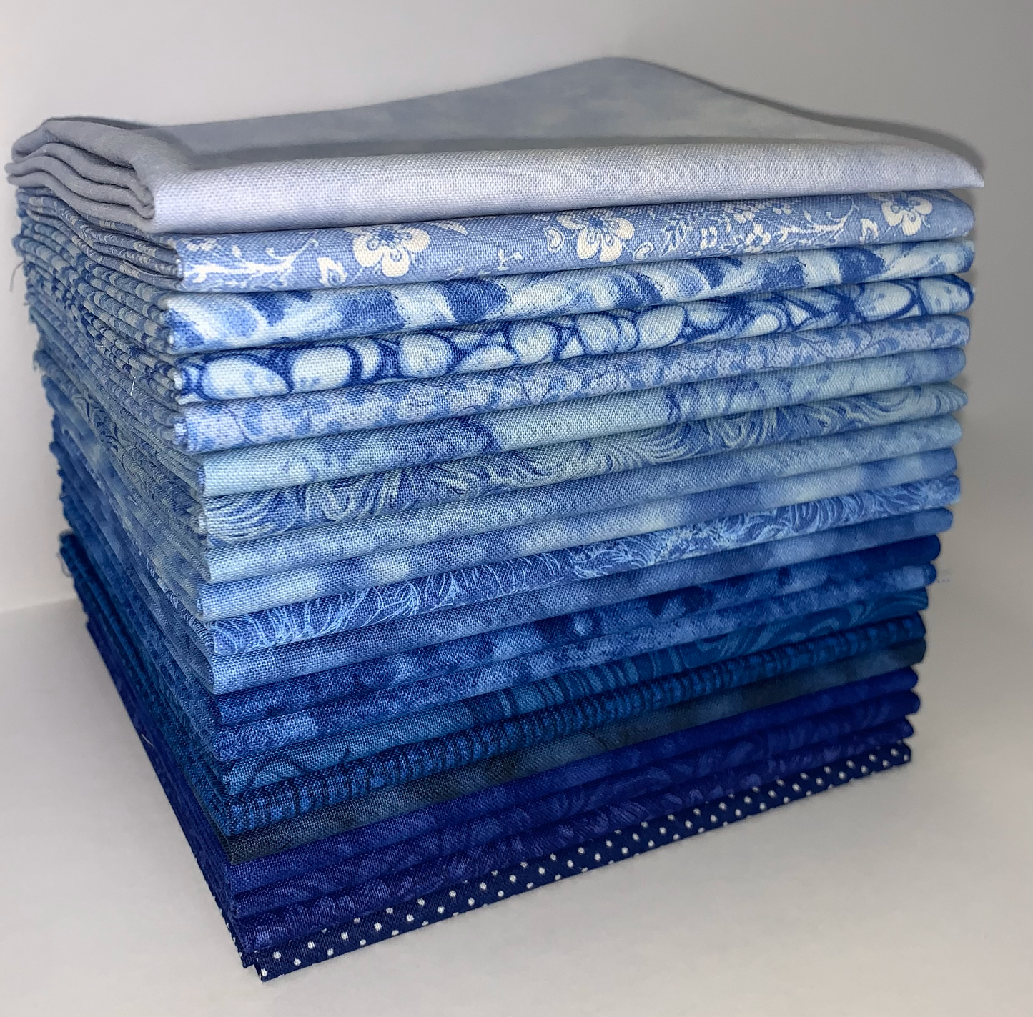 Blue Heaven Fat Quarter Bundle - 20 Fabrics, 20 Total Fat Quarters