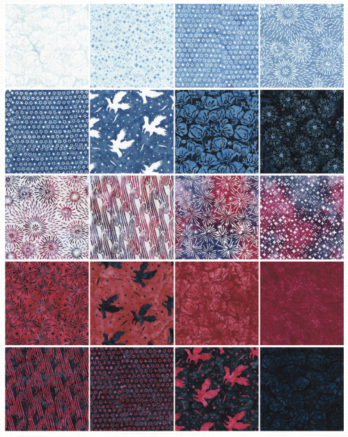 Island Batik - Jubilee - 20 Fabrics, 40 Total Strips