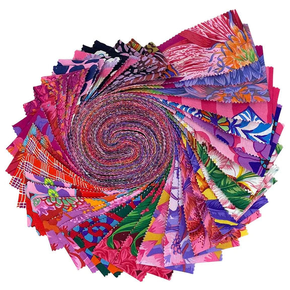 Free Spirit - "Hot" Colorway August 2023 by Kaffe Fassett Collective - 40 Strip Design Roll