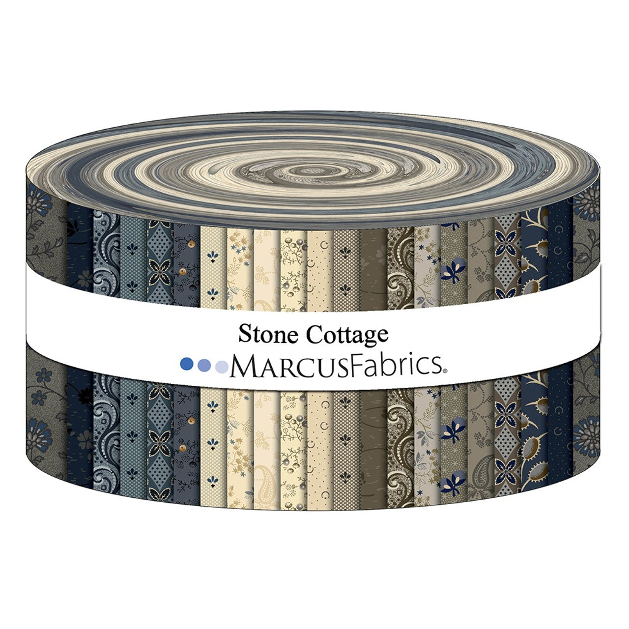 Marcus Fabrics - Stone Cottage - 40 2.5" Strips/Jelly Roll