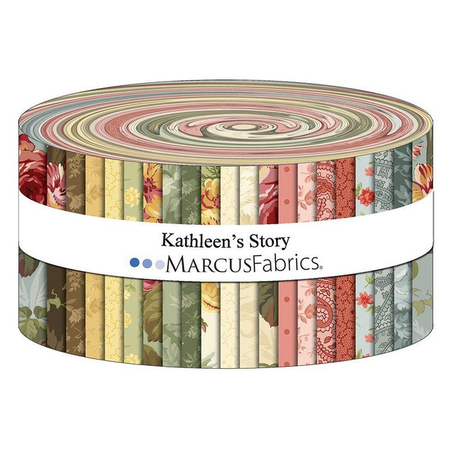Marcus Fabrics - Kathleen's Story by Chris Schulte - 40 2.5" Strips/Jelly Roll