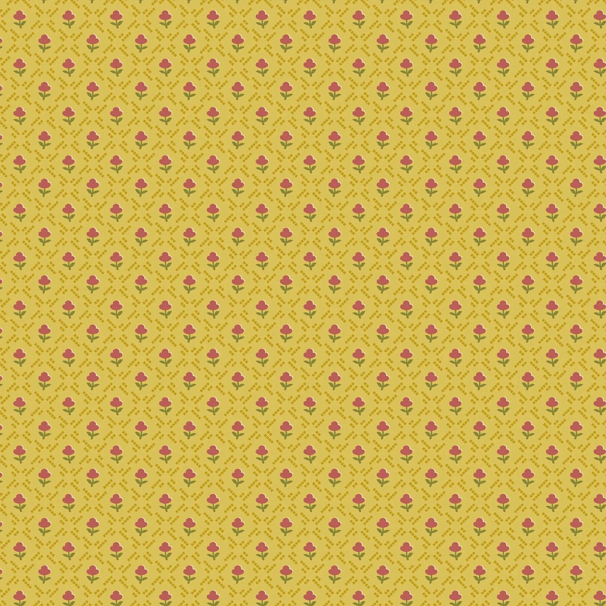 (5 yd) Marcus Fabrics Primrose Prints R111266D Yellow
