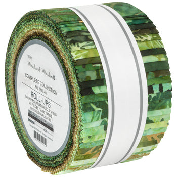 Robert Kaufman Artisan Batiks: Woodland Wonders Roll-up - 40 Total Strips