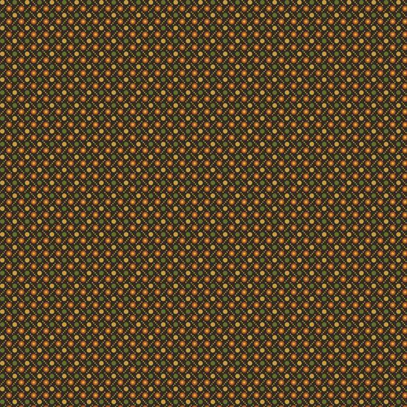 (3 yd) Marcus Fabrics Autumn Delight Pieceful Gathering R110929D-Charcoal