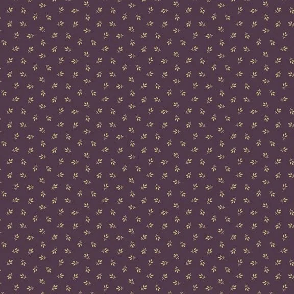 (1.5 yd) Marcus Fabrics Autumn Delight Pieceful Gathering Designs R110930D - Purple
