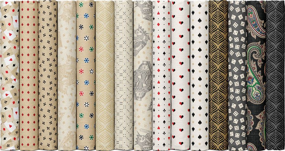 Marcus Fabrics - Full House by George McCartney - 40 2.5" Strips/Jelly Roll