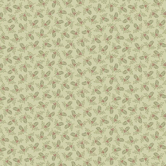 (5 yd) Marcus Fabrics Songbird Sage Holly R190954D