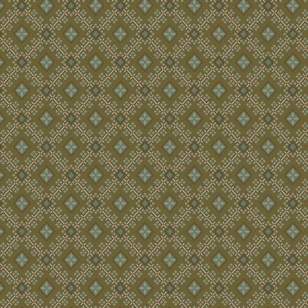 (5 yd) Marcus Fabrics Midnight Lace R220332 Petal Plaid Olive