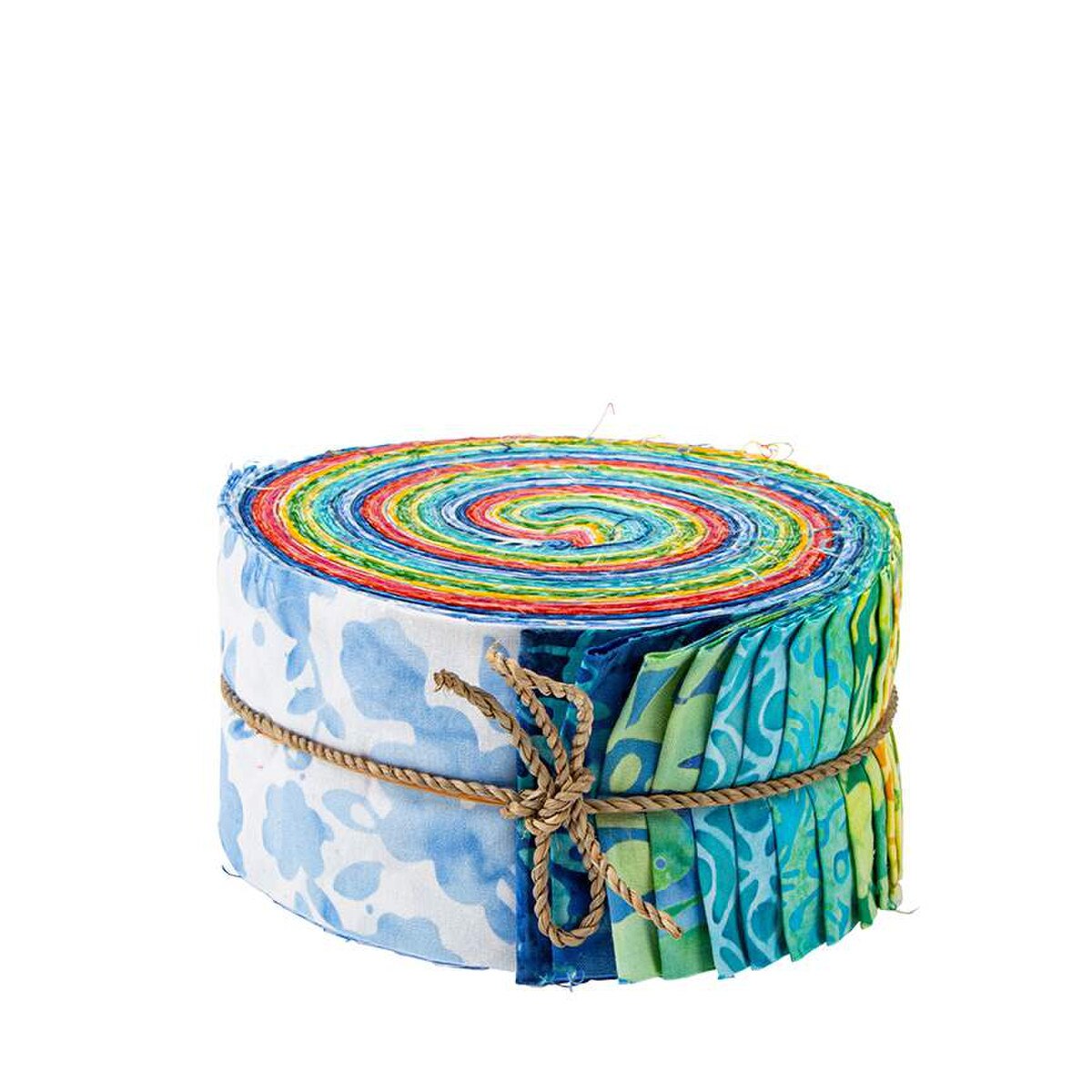 Riley Blake Expressions Batiks "Geometric Splash" - 40 Strip Rolie Polie