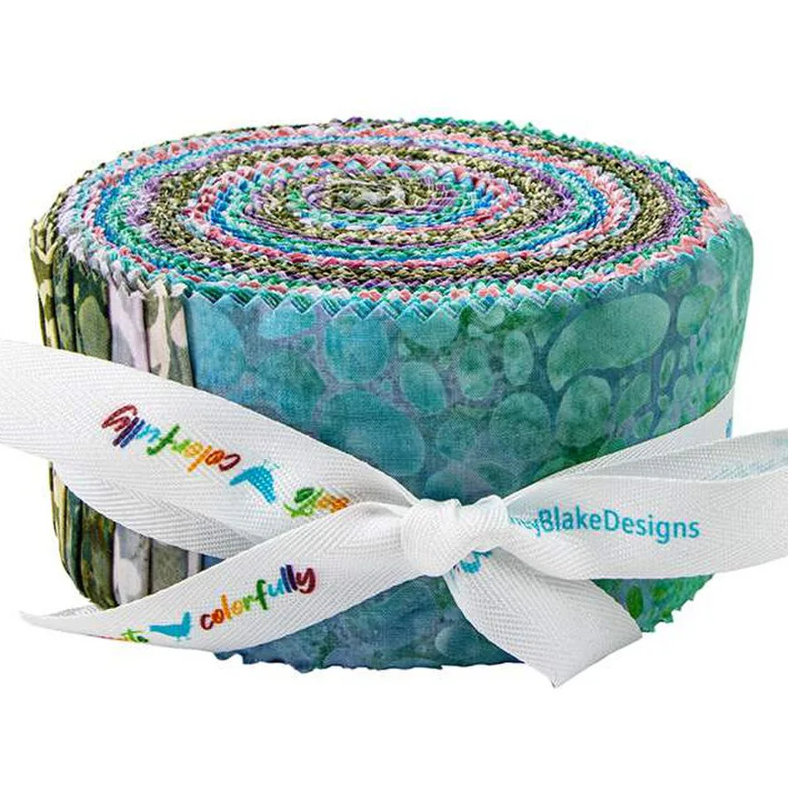 Riley Blake Plant-Based Expressions Batiks - 40 Strip Rolie Polie