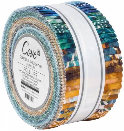 Robert Kaufman Cove Roll-up - 40 Strip Roll