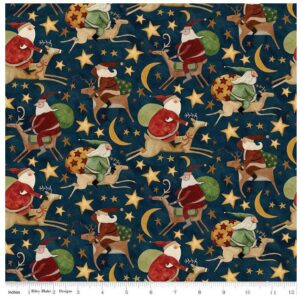 Riley Blake "Up On The Housetop" Half-yard Bundle - 10 Fabrics, 5 Total Yards