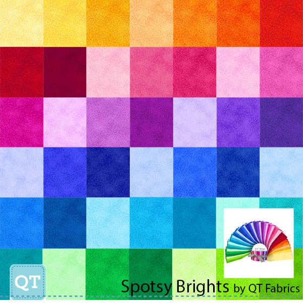 Quilting Treasures QT Fabrics - Spotsy Brights - 40 Strip Jelly Roll