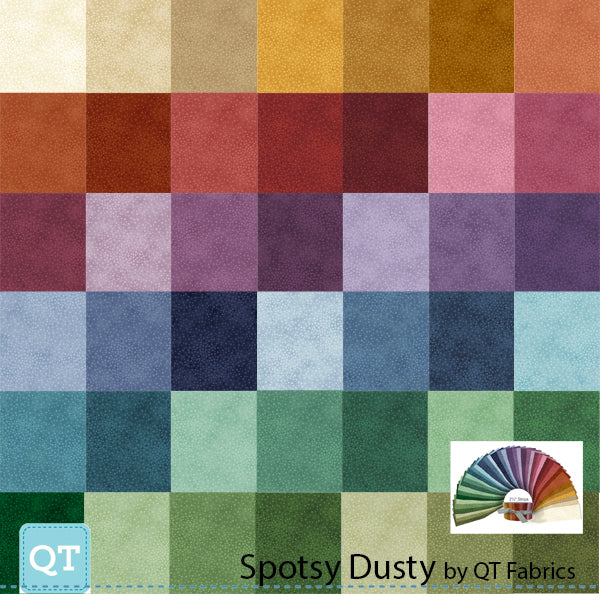 Quilting Treasures QT Fabrics - Spotsy Dusty - 40 Strip Jelly Roll