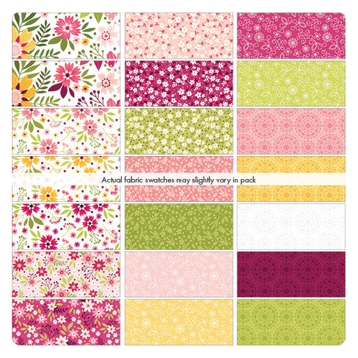 Benartex Among The Wildflowers Strip-pies - 40 2.5" Strips
