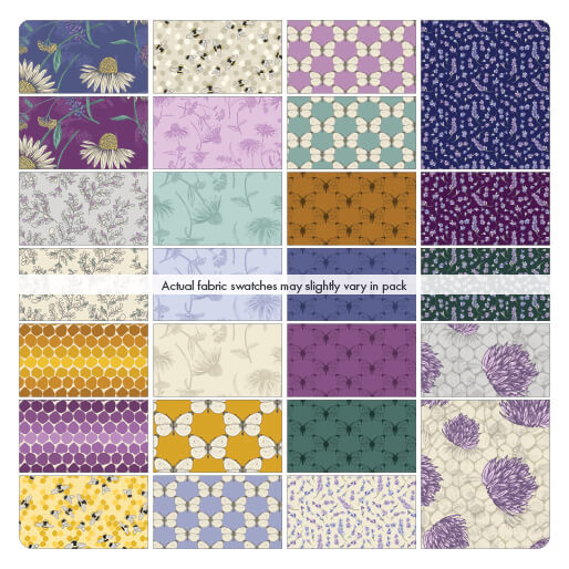 Benartex Bee Haven Strip-pies - 40 2.5" Strips