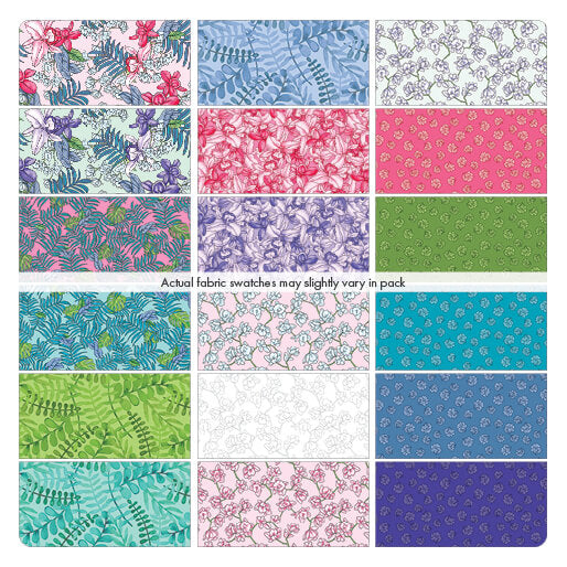 Benartex Botanical Radiants Strip-pies - 40 2.5" Strips