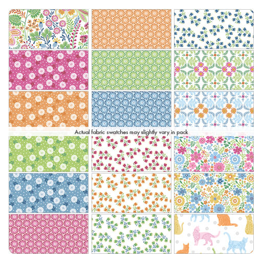 Benartex Color it Sunshine Strip-pies - 40 2.5" Strips