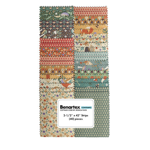 Benartex Cottage Core Strip-pies - 40 2.5" Strips