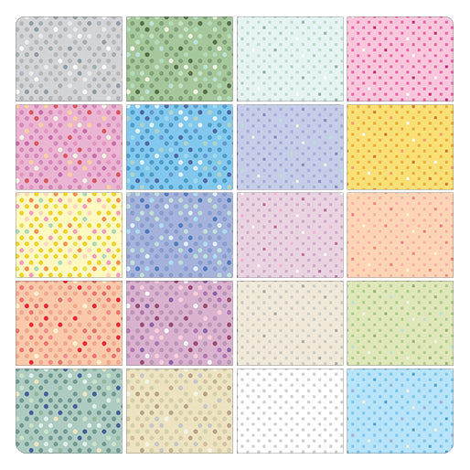 Benartex Dazzle Dots 2 Strip-pies - 40 2.5" Strips