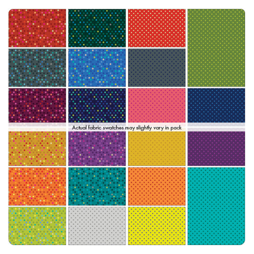 Benartex Dazzle Dots Strip-pies - 40 2.5" Strips