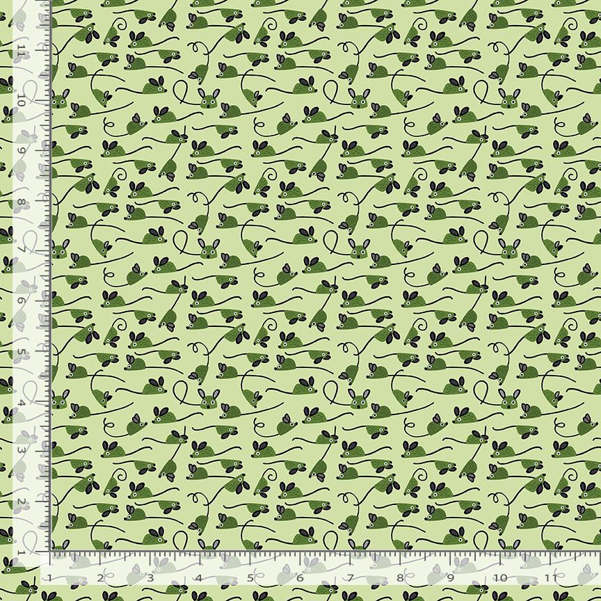 (5.5 yd) Timeless Treasures Dear Stella-DLW2908 Mice Pea
