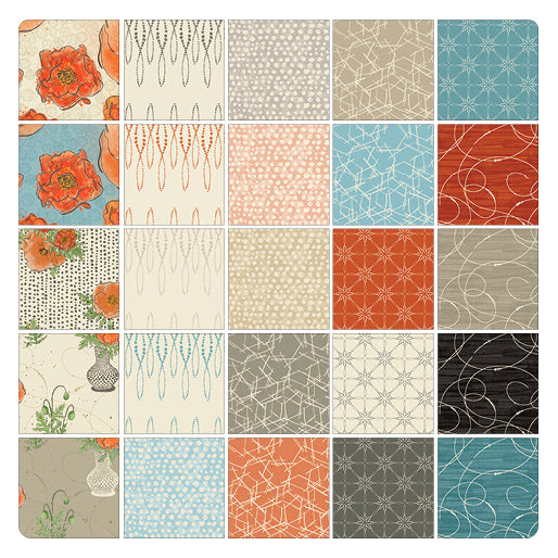 Benartex Modern Vintage Treasured Strip-pies - 40 2.5" Strips