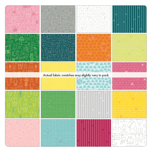 Benartex Robo Boogie Strip-pies - 40 2.5" Strips