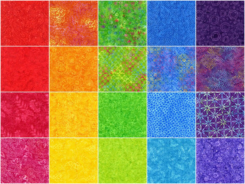 Timeless Treasures Tonga Batiks - Happy - 40 2.5" Strip Pack