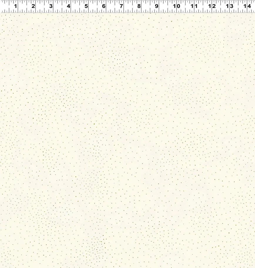 Clothworks - Basic Dot Metallic Cream/Gold (Laurel Burch) - 40 Strip Roll