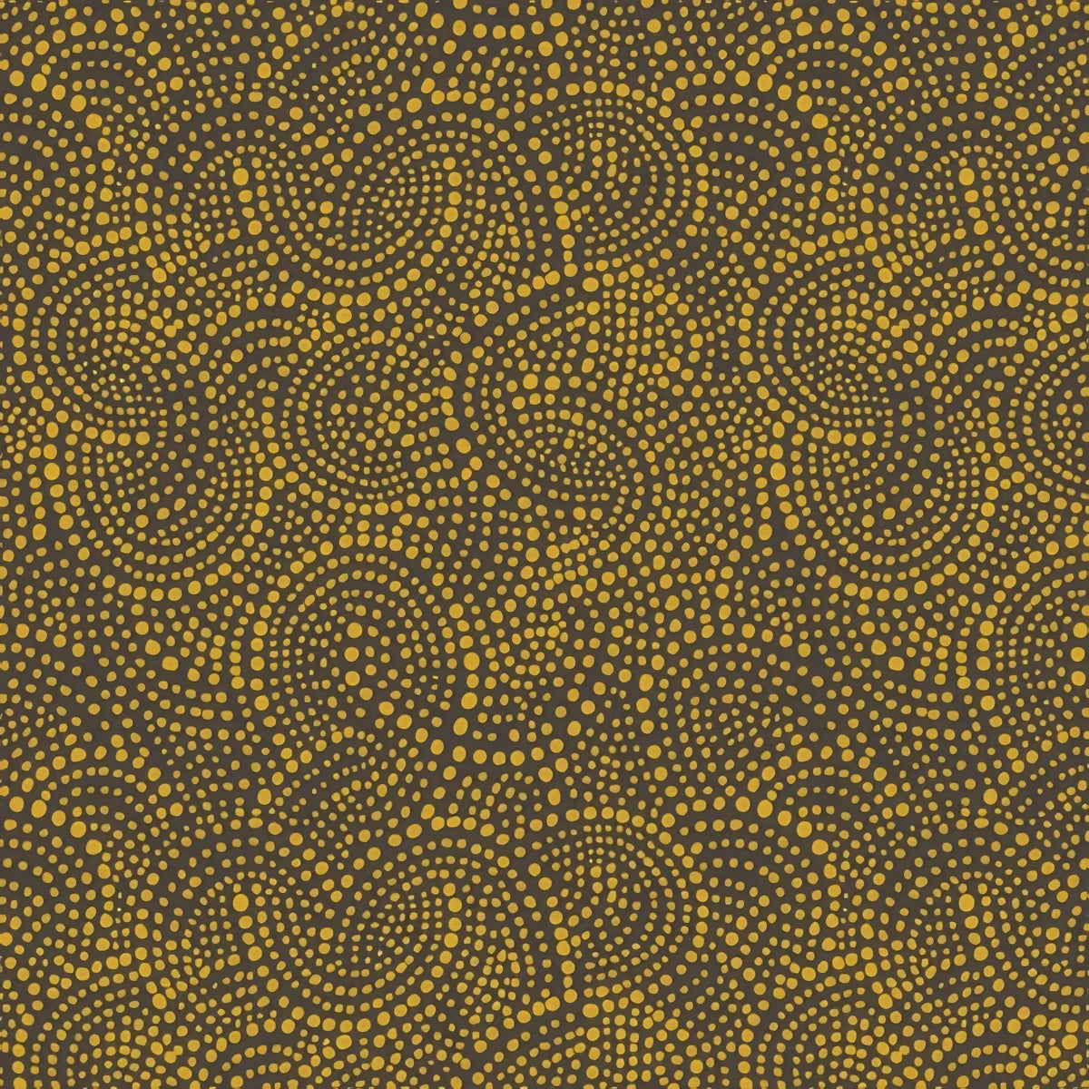(5 yd) Clothworks Mystical Sunshine 3907-7 Dark Grey
