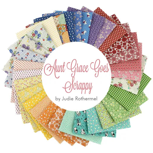 Marcus Fabrics - Aunt Grace Goes Scrappy By Judie Rothermel - 40 2.5" Strips/Jelly Roll