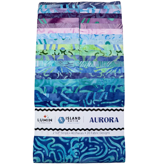 Island Batik - Aurora - 20 Fabrics, 40 Total Strips