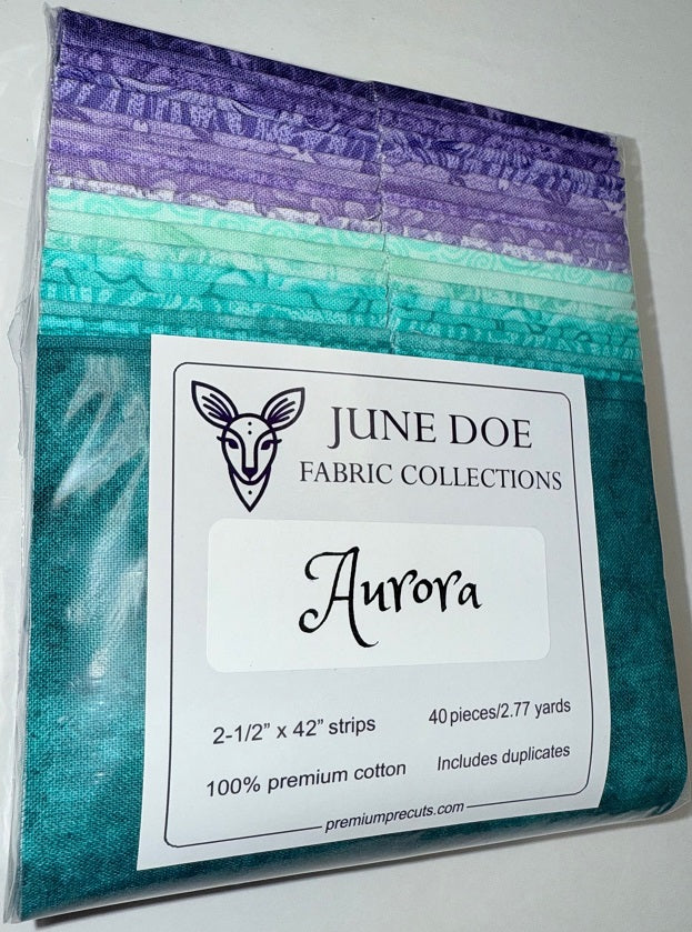 June Doe Fabric Collections - Aurora - 40-Strip Pack