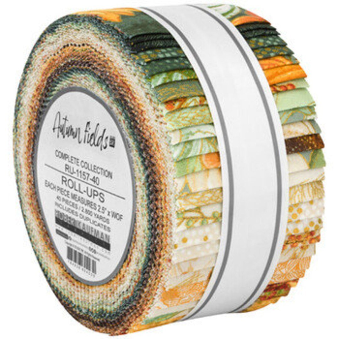 Robert Kaufman Autumn Fields By Studio RK Roll-up - 40 Strip Roll